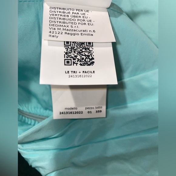 New! Marella Italy Blue Diction1 Strapless Cropped Top 🩵 42 or US Medium NWT! - Picture 13 of 15